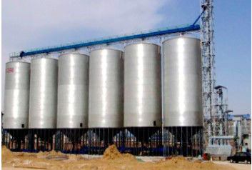 Corrugated Metal Grain Bin / Hot Dipped Galvanizing Sheets Steel Feed Bins